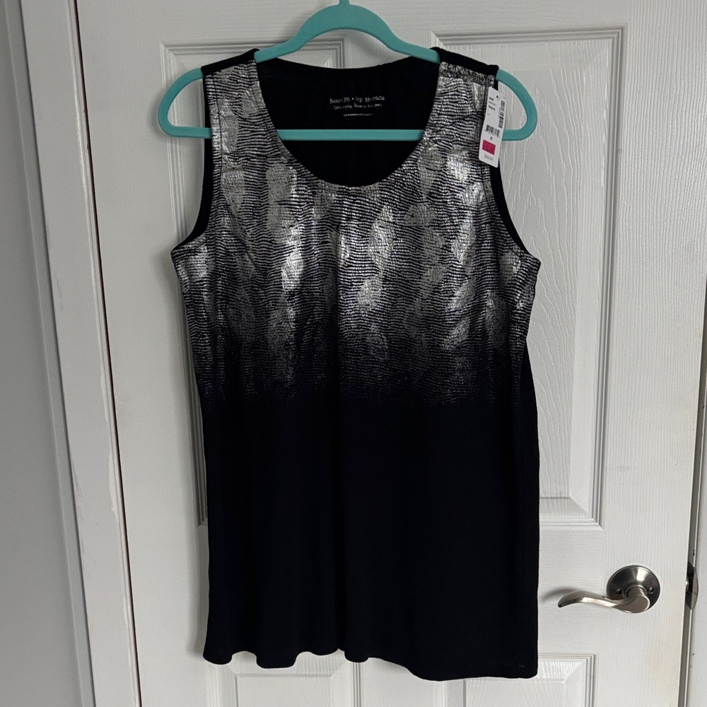 Penningtons Black and Silver Tank Top